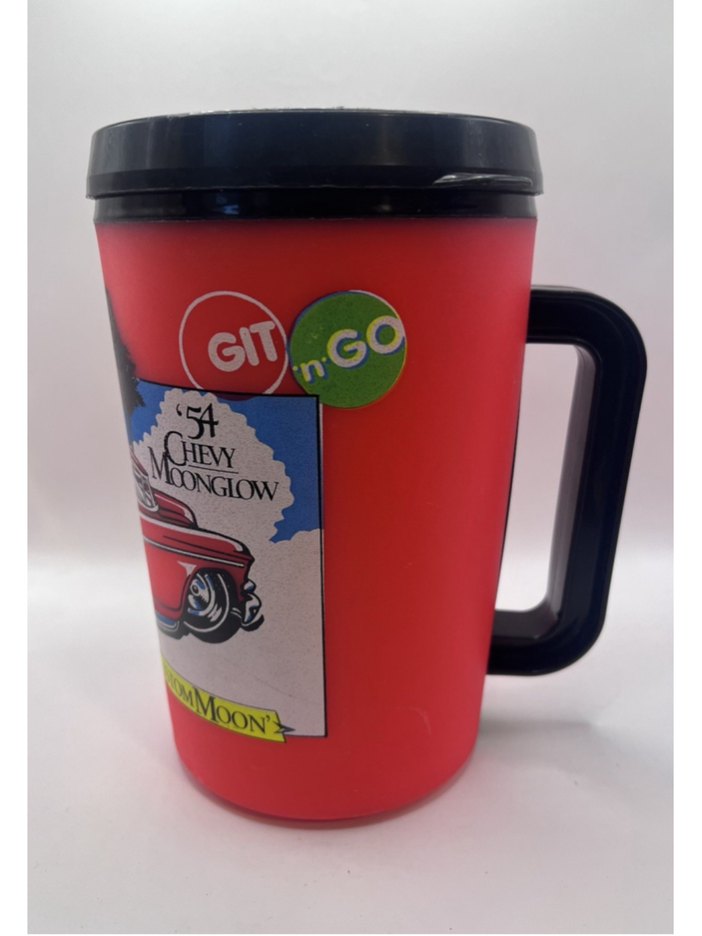 Vintage Git 'n' Go Travel Mug ‘54 Custom Chevy Moonglow w/Lid 52 oz. Aladdin Cup
